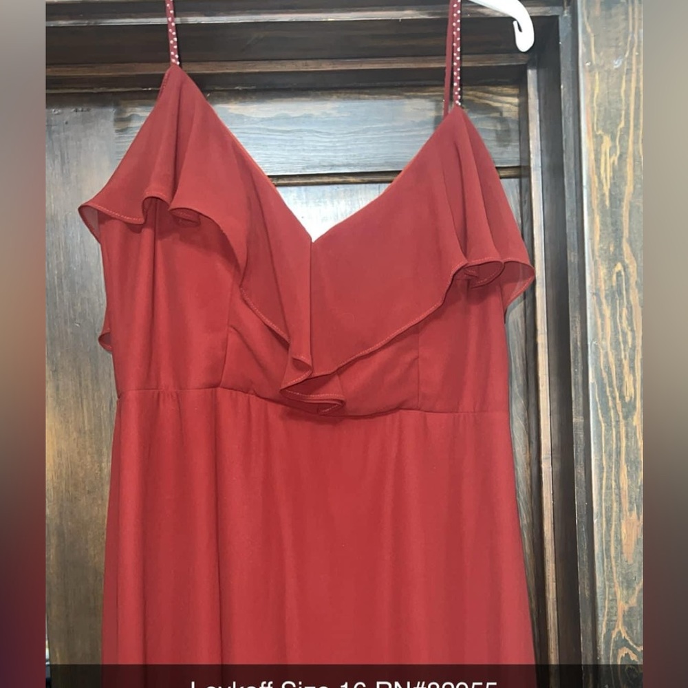 Burnt Orange Bridesmaid Dress
